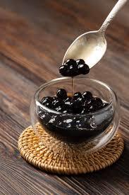 Perles boba en sucre brun et blanc boules de tapioca fournitures cuisson rapide perles de tapioca perlées noires pour thé à bulles thé au lait - Product Image 2