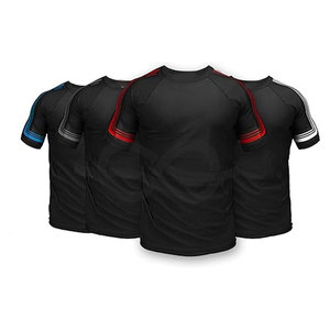 Premium manga corta Jiu Jitsu Rash Guard MMA BJJ lucha grappling entrenamiento ligero duradero cómodo camisa deportiva - Product Image 1