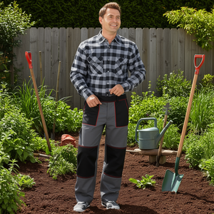 Weld <b>Shield</b> Size 46 <b>Protective</b> Trousers Grey/Black Colour Garden Gloves & Gear - Product Image 3