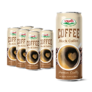 กาแฟดำพรีเมียมคุณภาพสูง 250 มล. นาวอน กาแฟเย็นบรรจุกระป๋อง ผลิตเครื่องดื่ม รับผลิตแบรนด์ส่วนตัว (OEM) มีตัวอย่างฟรีสำหรับขายปลีก - Product Image 2