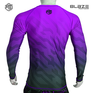 Personalizado BJJ Rash Guard Sublimación Rashguard Ropa deportiva Poliéster Adultos Sublimado personalizado Hombres Manga larga - Product Image 3