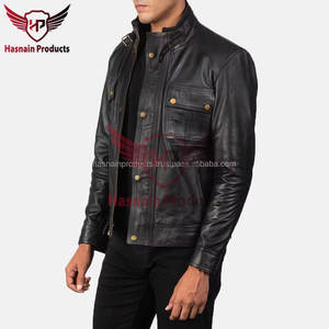 Vestes en cuir noir de vachette de qualité supérieure pour hommes-Nouveautés tendance avec un design innovant, à la mode - Product Image 3