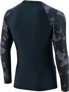 เสื้อยืดมวยไทย + กางเกง4ชิ้น/เซ็ตผ้าโพลีเอสเตอร์สำหรับผู้ชาย Mma BJJ Jiu Jitsu Rashguard - Product Image 6