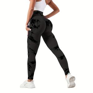 Leggings de yoga taille haute pour femme, longueur intégrale, doux, effet ventre plat, tissu épais, rose, en Spandex/Nylon, pour le fitness - Product Image 1