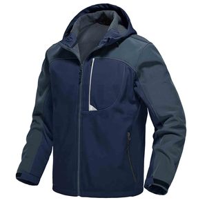 Chaqueta de concha suave Abrigo impermeable Chaqueta cortavientos Ropa de hombre Chaqueta de talla grande hecha por VALVA SPORTS - Product Image 4