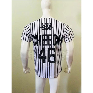 Ropa deportiva transpirable de Jersey de béisbol personalizada de alta calidad con precio de fábrica de servicios OEM - Product Image 5