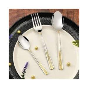 Premium Quality Stainless Steel Cutlery <b>Set</b> Gold Designer Handle Elegant <b>Flatware</b> <b>Set</b> For Tableware - Product Image 1