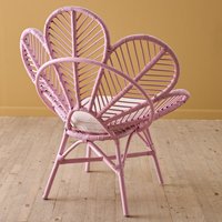 Chaises en rotin de paon naturel, fabriquées à la main, de la meilleure qualité, chaise en osier à pétales de fleurs, provenant d'une usine au Vietnam