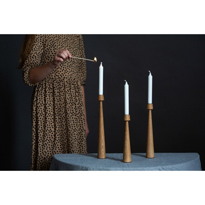 Bougeoirs de forme et de taille personnalisées Lot de 3 bougeoirs et supports élégants pour mariage et décoration intérieure - Product Image 2