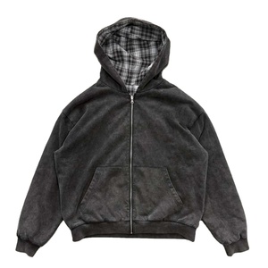 Sweat à capuche homme color block décontracté léger coupe classique avec poches 100% coton hiver brodé vente en gros - Product Image 1
