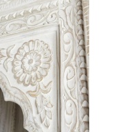Meuble vintage, nouvelle conception, bibliothèque en bois massif sculptée à la main, style antique, fenêtre en arc, présentoir de livres, bibliothèque, étagère