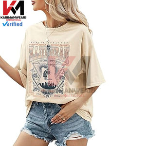Camisetas Oversize de Cuello Redondo para Mujer, Corte Regular, Casual, para Todas las Temporadas, Manga Corta, Estilo Boyfriend Juvenil, con Estampado Gráfico - Product Image 5