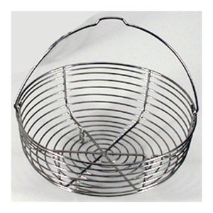Panier vapeur en acier inoxydable chromé poli de 22 cm, écologique, avec couvercle en silicone, pour cuisinières à gaz et à induction, usage domestique - Product Image 1