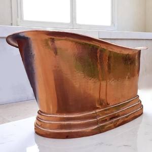 Llamativo; las bañeras de cobre combinan el encanto del mundo antiguo con el lujo moderno de un accesorio de baño de alta calidad. - Product Image 3