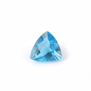 Topacio azul suizo de forma redonda natural, tamaño de 5mm a 14mm, piedra preciosa suelta, piedra semipreciosa, color azul al mejor precio - Product Image 1