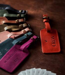 Hot Sale Leather <b>Luggage</b> <b>Tags</b> Custom Travel <b>Luggage</b> <b>Tag</b> Personalized Promotional <b>Tags</b> LLT-0026 - Product Image 1