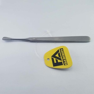 Pousse-cuticules professionnel en acier inoxydable argenté de haute qualité, 12 cm, à une extrémité, avec logo personnalisé, outil de soin des ongles - Product Image 3