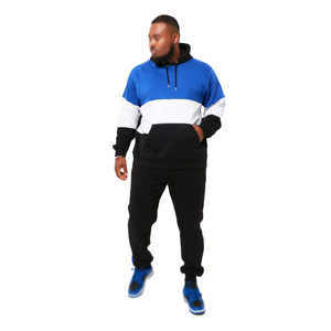 Chándal Deportivo de Invierno para Hombre, Bordado Personalizado, Color Sólido |   Conjunto Deportivo Premium de Dos Piezas, Sudadera y Pantalón de Forro Polar Cortavientos - Product Image 4