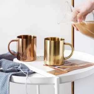 Tazas de acero inoxidable de base ancha para una estabilidad y portabilidad mejoradas para oficina, hogar o fiesta para un almacenamiento eficiente de bebidas - Product Image 2