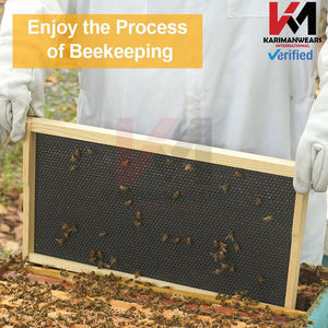 Traje de apicultura Ventilado Protección de 3 capas Velo de esgrima de seguridad Suministros de apicultura profesional Guantes de traje de abeja de cuerpo completo OEM - Product Image 6