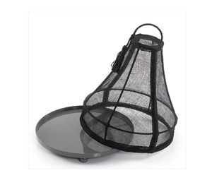 Plateau de service en jute et chocolat en métal avec finition de la meilleure qualité, idéal pour la cuisine élégante à la maison et le stockage des aliments - Product Image 4