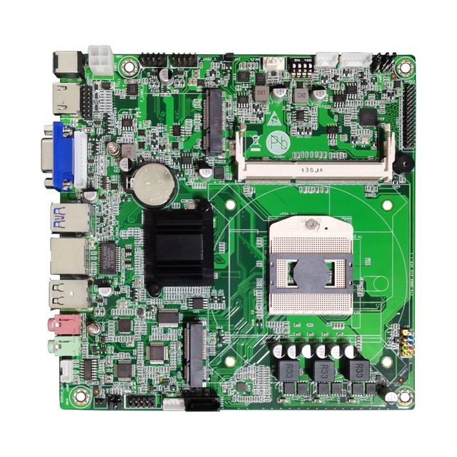 Factory Wholesale Cheap Price I7 I5 I3 RPGA 947 Single Channel Thin Mini-ITX 8GB HM86 DDR3 All-in-one Motherboard