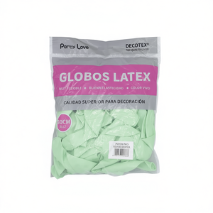 Palloncini in Lattice Party Love 30cm Verde Pastello 50 Pezzi per Confezione Decorazione - Product Image 2