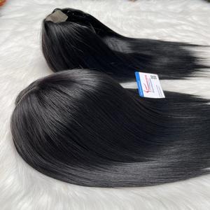 Venta Flash Extensión de cabello vietnamita Peluca con cierre de encaje en stock Precio al por mayor Sin derramamiento Muchos colores Listo para enviar Genius Weft - Product Image 5