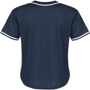 Camiseta de béisbol de nuevo diseñador personalizada, ropa deportiva, camisetas con botones y cuello en V, camiseta de béisbol por sublimación - Product Image 6