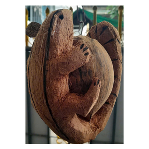 Animal de coco tallado a mano: coco natural de Vietnam 100%, esencial para una exhibición elegante y tendencias coleccionables de juguetes populares - Product Image 2