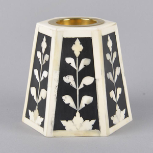 Quemador de Incienso y Portavelas de Pilar, Hecho a Mano en Vietnam, con Incrustaciones de Nácar y Hueso, Estilo Animal, Duradero - Product Image 3