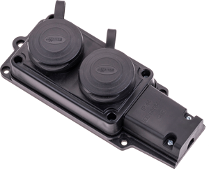 Enchufe Schuko Doble IP44 16A 250V – Monofásico con Conexión a Tierra - Product Image 2