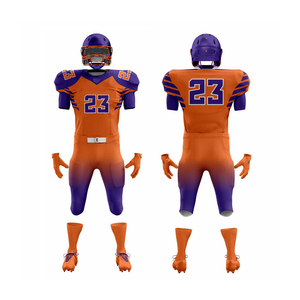 Hot selling new design custom made plus size breathable Best Quality Custom Made 100 % Polyester American Football Uniform - Product Image 1