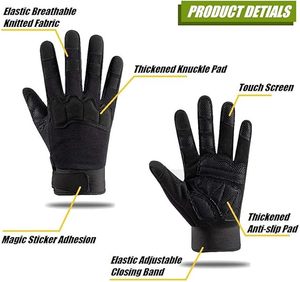 Adjustable Women/Men's Hiking Running Gloves with Breathable Design Custom Branding Protective Outdoor Gear with Wrist Strap - Product Image 2