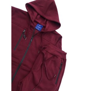 <b>Mens</b> 2 Piece Outfit Plain Tracksuit Set Zip Up Hoodies Sweatshirt <b>Lounge</b> <b>Pants</b> with Pockets Casual Loose Sweatsuit - Product Image 2