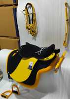 BLUHORSE Selle d'endurance équestre anglaise en cuir PU de qualité extraordinaire, couleurs personnalisables, logo, design durable