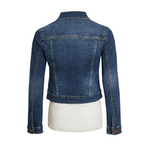Veste en jean courte pour femmes sur mesure en gros, nouvelle veste en jean noire unie super courte, doublure en laine, longueur courte, pour femmes - Product Image 6