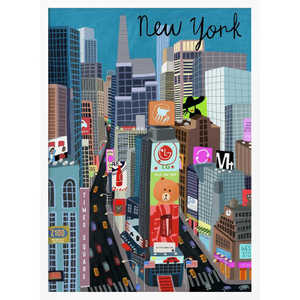 Ilustración de Papel de Times Square, Nueva York, de Carla Daly - Product Image 3