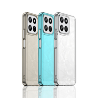 Coque de téléphone portable souple antichoc en TPU couleur unie avec boutons électroplaqués et protection intégrale Candy Back pour Honor Magic 6