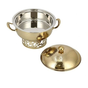 Made of Metal Round <b>Food</b> Warmer Casserole Equipment Home Decoration <b>Food</b> Warmer Chaffing Dishes for Hotel Supplies - Product Image 4