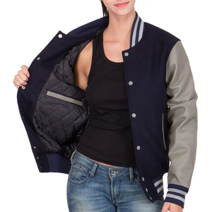 Brand New Custom Latest Design Men Women <b>Real</b> <b>Leather</b> <b>Jacket</b> Customizable Men's Vintage Style Baseball Varsity <b>Jacket</b> - Product Image 2