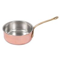Grande casserole en acier inoxydable à parois hautes pour la préparation de sauces profondes, la cuisson et les réceptions - Écologique, taille personnalisée disponible