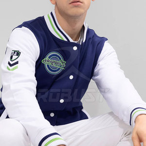 Veste universitaire pour homme la plus vendue, style streetwear, en tissu de haute qualité, col montant, séchage rapide, respirante, pour l'hiver, service OEM - Product Image 6