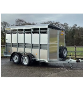 Remolque Profesional para Ganado, para Transporte de Animales, Uso Agrícola, Remolque para Transporte de Ganado Vacuno, Ovejas y Caballos con Estructura de Acero Resistente - Product Image 2