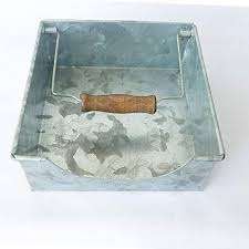 ที่ใส่กระดาษทิชชู่ทรงสี่เหลี่ยมโลหะที่ใส่กระดาษทิชชู่ที่ใส่กระดาษทิชชู่ชุบสังกะสี - Product Image 5