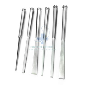 Juego de instrumentos quirúrgicos de cinceles óseos manuales ortopédicos médicos para cirugías de osteotomía y reconstrucción ósea - Product Image 3