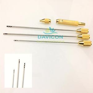 Cánula de succión general de un solo orificio de acero inoxidable con base de instrumentos quirúrgicos alimentados por maquinaria de eje pisado - Product Image 4