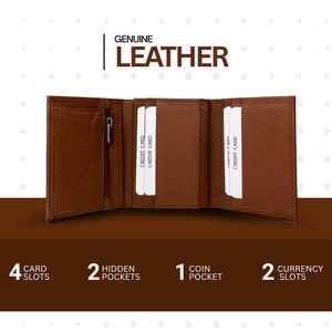 Tarjetero y Monedero de Piel de Cabra Genuina Ecológica con Estampado, Tamaño Estándar, de SHEELA ENTERPRISES - Product Image 3