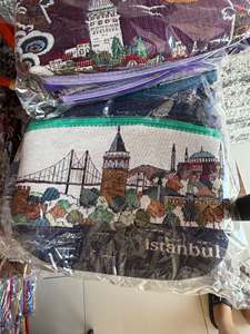 DAFNI BIG PAZAR Hand Embroidery Printed Mini <b>Fabric</b> <b>Wallet</b> Bag Women Mother's Day Promotional Model Number 577 - Product Image 1