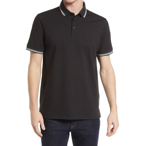 T-shirt unisexe noir personnalisé avec logo imprimé sur le devant, en Spandex/Coton écologique, vierge, uni, à manches courtes, idéal pour l'été - Product Image 4